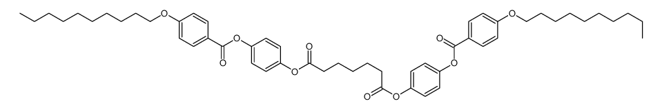 bis[4-(4-decoxybenzoyl)oxyphenyl] heptanedioate Structure