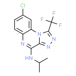 4-Isopropylamino-1-trifluoromethyl-8-chloro[1,2,4]triazolo[4,3-a]quinoxaline Structure