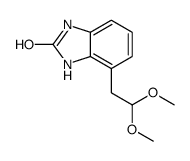 4-(2,2-dimethoxyethyl)-1,3-dihydrobenzimidazol-2-one结构式