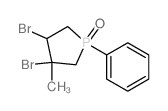 3,4-dibromo-3-methyl-1-phenyl-1$l^C11H13Br2OP-phosphacyclopentane 1-oxide Structure