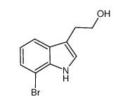 2-(7-bromo-1H-indol-3-yl)ethanol结构式