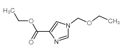 1-(乙氧甲基)-1H-咪唑-4-羧酸乙酯结构式