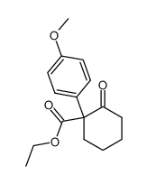 ETHYL 1-(P-METHOXYPHENYL)-2-OXOCYCLOHEXANECARBOXYLATE Structure