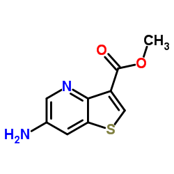 6-氨基-噻吩并[3,2-B]吡啶-3-羧酸甲酯结构式