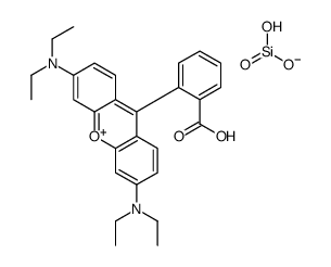 Xanthylium, 9-(2-carboxyphenyl)-3,6-bis(diethylamino)-, silicate Structure