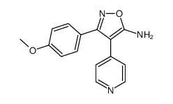 5-Amino-3-(4-methoxyphenyl)-4-(4-pyridyl)isoxazole结构式
