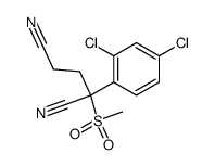 2-(2,4-dichloro-phenyl)-2-methanesulfonyl-glutaronitrile Structure