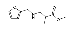 β-furfurylamino-isobutyric acid methyl ester Structure