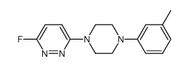 3-fluoro-6-[4-(3-methylphenyl)-1-piperazinyl]pyridazine Structure