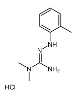 1,1-dimethyl-2-(2-methylanilino)guanidine,hydrochloride Structure