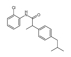 N-(2-氯苯基)-2-(4-异丁基苯基)丙酰胺结构式