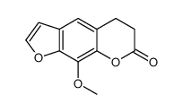5,6-二氢-9-甲氧基-7H-呋喃[3,2-g][1]苯并吡喃-7-酮结构式