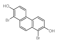 2,7-Phenanthrenediol,1,8-dibromo- Structure
