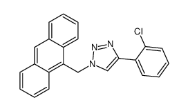 1-(9-蒽基甲基)-4-(2-氯-苯基)-1H-[1,2,3]噻唑结构式