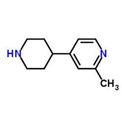 2-甲基-4-(哌啶-4-基)吡啶二盐酸盐结构式