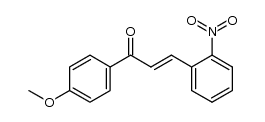 (E)-1-(4-methoxyphenyl)-3-(2-nitrophenyl)prop-2-en-1-one结构式