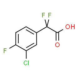 2-(3-氯-4-氟苯基)-2,2-二氟乙酸结构式