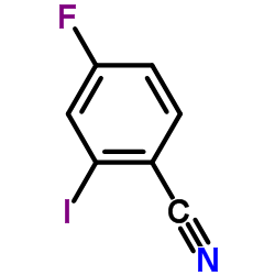 2-碘-4-氟苯腈结构式