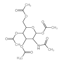 2-(乙酰氨基)-2-脱氧-ALPHA-D-吡喃半乳糖 1,3,4,6-四乙酸酯结构式