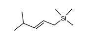trans-(4-Methyl-2-pentenyl)trimethylsilane Structure