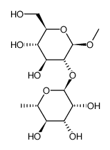methyl 2-O-α-L-rhamnopyranosyl-β-D-glucopyranoside Structure