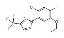 1-(2-chloro-5-ethoxy-4-fluorophenyl)-3-(trifluoromethyl)pyrazole Structure