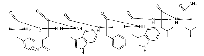 D-Phe-Gln-D-Trp-Phe-D-Trp-Leu-Leu-NH2结构式