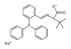 N-[[[2-(二苯基膦基)苯基]亚甲基]-3-甲基-L-缬氨酸钠盐结构式
