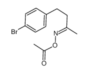 4-(4-bromophenyl)butan-2-one O-acetyl oxime Structure
