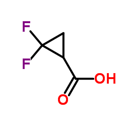 2,2-Difluorocyclopropanecarboxylic acid structure