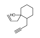 1-prop-2-enyl-2-prop-2-ynylcyclohexan-1-ol Structure