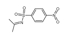 4-nitro-N-(propan-2-ylidene)benzenesulfonamide结构式