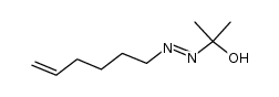 5-hexenyl[1-hydroxy-1-methylethyl]diazene Structure