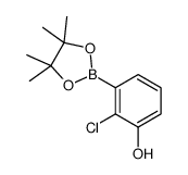 2-氯-3-(4,4,5,5-四甲基-[1,3,2]二噁硼烷-2-基)-苯酚结构式