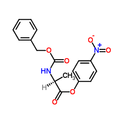 N-[(苯基甲氧基)羰基]-L-丙氨酸4-硝基苯酯结构式