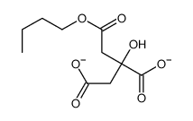 2-(2-butoxy-2-oxoethyl)-2-hydroxybutanedioate结构式