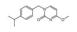4-methoxy-1-[(4-propan-2-ylphenyl)methyl]pyrimidin-2-one Structure