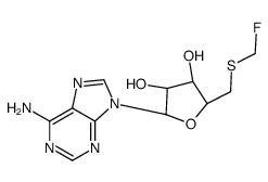 5'-deoxy-5'-((monofluoromethyl)thio)adenosine结构式