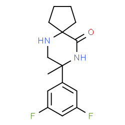 8-(3,5-Difluorophenyl)-8-methyl-6,9-diazaspiro[4.5]decan-10-one Structure