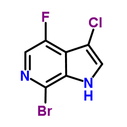 7-Bromo-3-chloro-4-fluoro-6-azaindole Structure