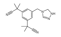2,2'-(5-((4H-1,2,4-三唑-4-基)甲基)-1,3-亚苯基)双(2-甲基丙腈)结构式