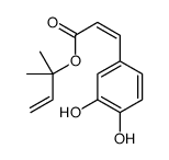 1,1-dimethylallyl-3',4'-dihydroxycinnamic acid ester Structure