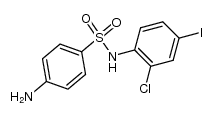 4-amino-N-(2-chloro-4-iodophenyl)benzenesulfonamide结构式