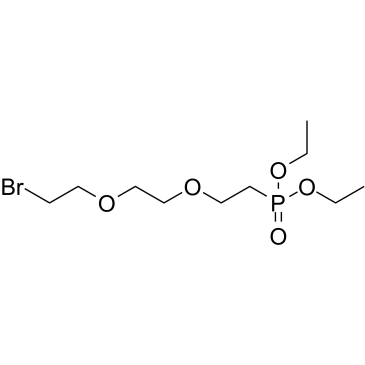 Bromo-PEG2-phosphonic acid diethyl ester结构式