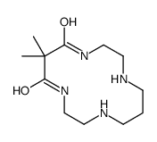 6,6-dimethyl-1,4,8,11-tetrazacyclotetradecane-5,7-dione Structure