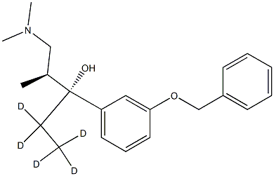 3’-O-Benzyl-(1R)-hydroxy Tapentadol-d5结构式