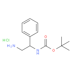 2-(Boc-氨基)-2-苯基乙胺盐酸盐结构式