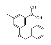 3-(苄氧基)-5-甲基苯硼酸结构式