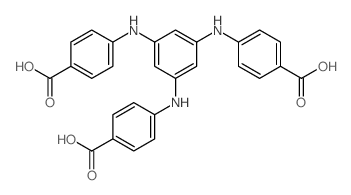 4,4',4'-(苯-1,3,5-三基三(氮杂二基))三苯甲酸结构式