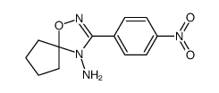 3-(4-nitrophenyl)-1-oxa-2,4-diazaspiro[4.4]non-2-en-4-amine结构式
